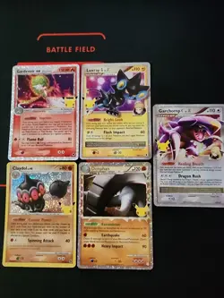 Pokemon Celebrations - Lot of 5 Lvl X & Ex Cards - Garchomp, Gardevoir, Luxray - Image 1