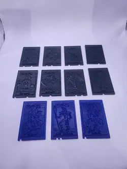 Yu-Gi-Oh! Hard Plastic Cards Vintage 1996 - Lot of 11 - Image 1