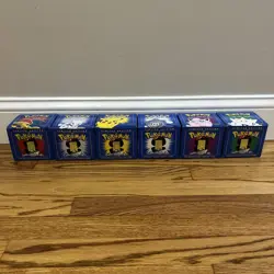 New Sealed Pokemon 23k Burger King Gold Plated Trading Card Set Blue Lot Of 6 - Image 4