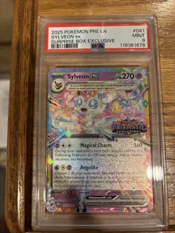 Pokemon Sylveon ex Surprise Box Exclusive Card #041 Mint PSA 9 - Image 1