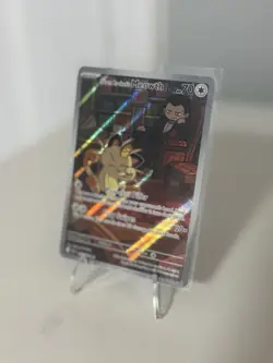 Pokemon TCG Team Rockets Meowth Card 203/182 Destined Rivals Set PSA 10Contender - Image 2
