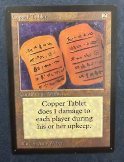 MTG INTERNATIONAL EDITION COPPER TABLET (IE / CE) CLIPPED CORNERS COLLECTOR'S - Image 1