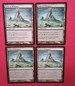 Magic the Gathering MTG Mirrodin VAULT OF WHISPERS X 4 NM 2003 NICE - Image 2