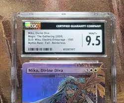 Miku, Divine Diva - Elspeth Tirel Foil MTG Secret Lair Drop CGC 9.5 Mint+ - Image 2