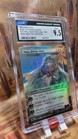 Miku, Divine Diva - Elspeth Tirel Foil MTG Secret Lair Drop CGC 9.5 Mint+ - Image 3
