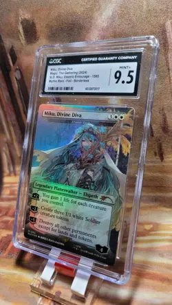 Miku, Divine Diva - Elspeth Tirel Foil MTG Secret Lair Drop CGC 9.5 Mint+ - Image 4