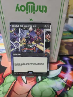 Behold the Sinister Six! (Borderless) NM Normal Sorcery M Marvel's Spider-Man 22 - Image 1