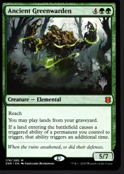 Ancient Greenwarden MTG Zendikar Rising Planeswalker Promo NM/M #178 - Image 1