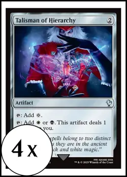 MTG - 4 x Talisman of Hierarchy - Playset 4x x4 - Final Fantasy Commander - Image 1
