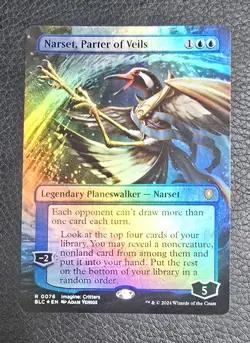 MTG FOIL Narset, Parter of Veils Borderless - Bloomburrow Commander #076 - Image 1