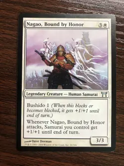 "Nagao, Bound by Honor" - MTG Champions of Kamigawa (36/306) - Image 1