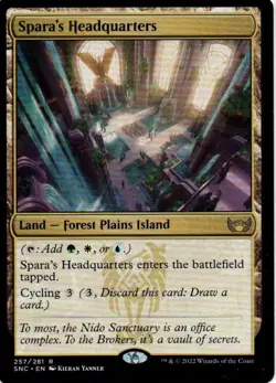 MTG: Streets of New Capenna: Spara's Headquarters: Lightly Played Condition - Image 1