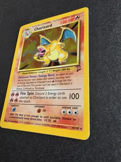 Pokemon TCG Charizard Base Set 2 Holo Rare Card 4/130 WOTC NM/LP - Image 4