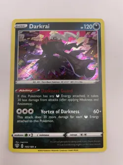 Darkrai 105/189 Cosmos Holo Promo Darkness Ablaze Pokemon TCG Near Mint 2020 NM - Image 1