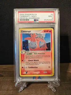 PSA 9 - 2006 Crystal Guardians Holo Camerupt 3/100 Pokemon EX Vintage MINT - Image 1