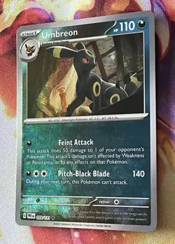 Pokemon Umbreon 059/131 (Master Ball) Rare Prismatic Evolutions Holo 2025 NM - Image 3