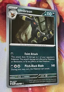 Pokemon Umbreon 059/131 (Master Ball) Rare Prismatic Evolutions Holo 2025 NM - Image 4