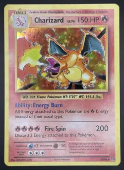 Pokemon TCG Charizard XY 2016 Evolutions Holo Rare 11/108 LP - Image 1