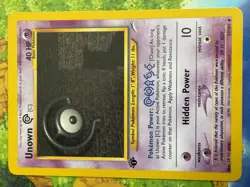Pokemon Unown [C] 1st Edition Neo Destiny 57/105 Uncommon Lightly Played - Image 1