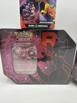 Pokemon Scarlet & Violet Destined Rivals Booster Bundle (2) Tins (2) Team Rocket - Image 4