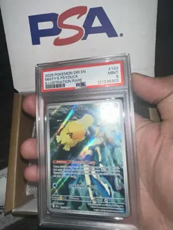 2025 POKEMON DRI EN-DESTINED RIVALS ILLUSTRATION RARE MISTY'S PSYDUCK PSA 9 - Image 3