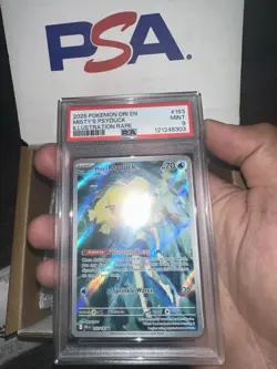 2025 POKEMON DRI EN-DESTINED RIVALS ILLUSTRATION RARE MISTY'S PSYDUCK PSA 9 - Image 4