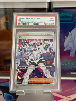 2024 POKEMON TEF EN-TEMPORAL FORCES SPECIAL ILLUSTRATION RARE #210 ERI PSA 9 - Image 1