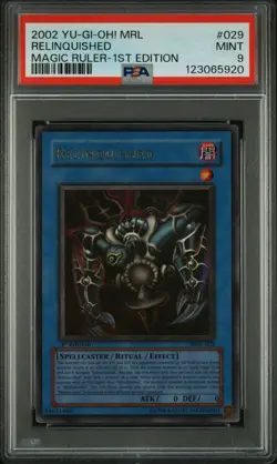 Yugioh PSA 9 Relinquished MRL-029 1st Edition Ultra Rare New Cert Clean - Image 2
