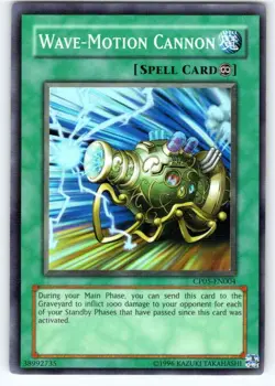 YuGiOh! Wave-Motion Cannon CP05-EN004 LP Champion Pack Super Rare - Image 1