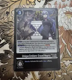 Digimon Card Game Unique Emblem: Gravel Hearts Limited Foil EX10-069 - Image 1