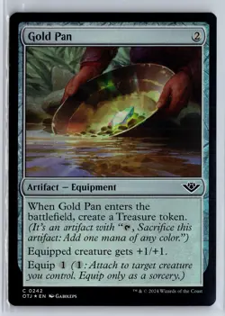 FOIL Gold Pan Outlaws of Thunder Junction - MTG Magic the Gathering Card - Image 1