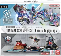 Bandai Gundam Card Game Starter Deck Gundam Assemble Set Heroic Beginnings ST01A - Image 1