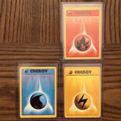 Pokemon Base Set Energy 7 Card Lot Authentic Wotc Vintage NM - Image 4