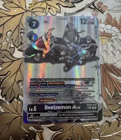 Digimon Card Game Beelzemon ACE Alt Art Foil EX10-074 SEC Sinister Order - Image 1