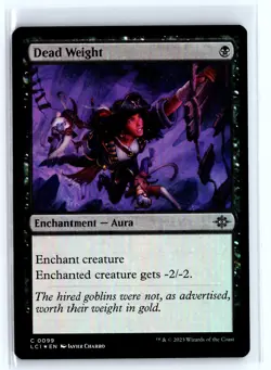 FOIL Dead Weight The Lost Caverns of Ixalan - MTG Magic the Gathering Card - Image 1