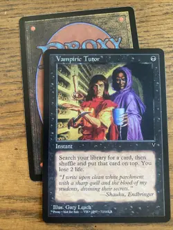 Vampiric Tutor MTG sticker cEDH visions - Image 1