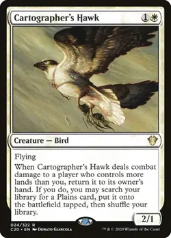 2x Cartographer's Hawk Commander 2020 LP MTG - Image 1