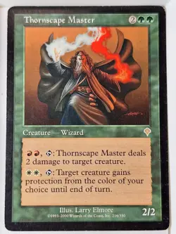 Thornscape Master - Invasion - Magic the Gathering MTG Nice! - Image 1