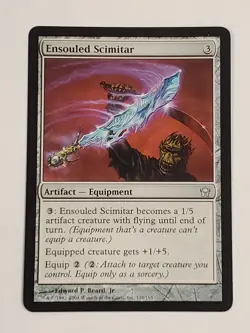 MTG Ensouled Scimitar (Fifth Dawn/Artifact/U) - BGM - Image 1