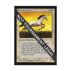 WOTC MtG International Ed. Pearled Unicorn (C) NM - Image 1