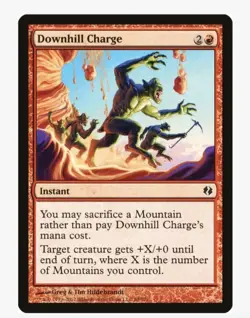 Downhill Charge MTG DDI LP-NM | Pauper EDH Burn Finisher Free Spell Pump Trick - Image 1