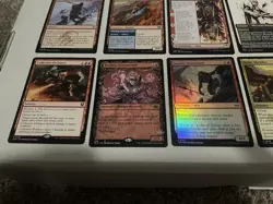 Red MTG Cards Lot Rare Uncommon Land Foil + Commons Magic The Gathering Cards - Image 2