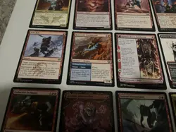 Red MTG Cards Lot Rare Uncommon Land Foil + Commons Magic The Gathering Cards - Image 3