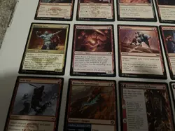 Red MTG Cards Lot Rare Uncommon Land Foil + Commons Magic The Gathering Cards - Image 4