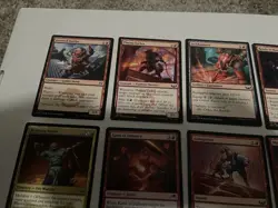 Red MTG Cards Lot Rare Uncommon Land Foil + Commons Magic The Gathering Cards - Image 5