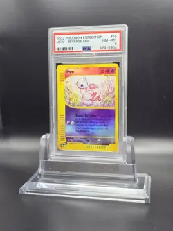 2002 Pokemon Mew Reverse Holo 19/165 Expedition PSA 8 - Image 2