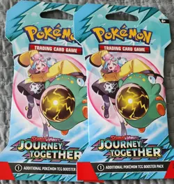 2x New Pokemon Scarlet and Violet Journey Together Sleeved Booster Pack, Sealed - Image 1