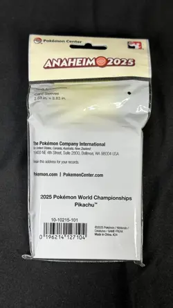 Pokemon World Championships 2025 Anaheim TCG Card Sleeves Exclusive 65 Total - Image 2