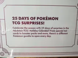 Pokemon TCG 2025 Holiday Advent Calendar Bundle Costco Exclusive Sealed New - Image 3