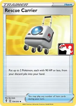 Rescue Carrier - 154/203 - Pokemon TCG - Prize Pack Series Cards - LP - Image 1